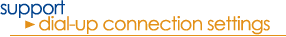 Dialup Connection Settings